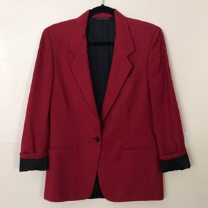Long Slim Wool Blazer